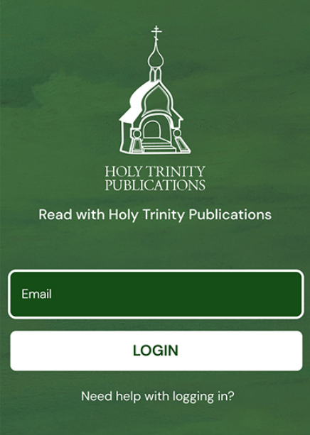 Holy Trinity Publications app screen
